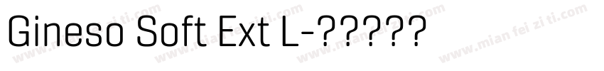 Gineso Soft Ext L字体转换